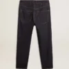 Vaqueros de hombre azul oscuro en denim de un solo lavado