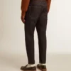 Vaqueros de hombre azul oscuro en denim de un solo lavado