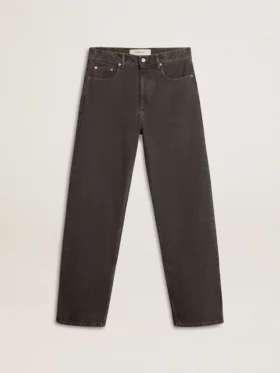 Vaqueros de hombre en color gris oscuro, de denim con lavado «twist crease»