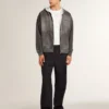 VCE Penstar para hombre en ante negro con lengüeta del talón de piel negra