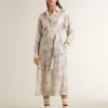Vestido de camisa de mujer con estampado floral de lentejuelas multicolor