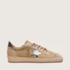 Zapatillas Ball Star LTD para hombre en ante color tabaco con estrella plateada