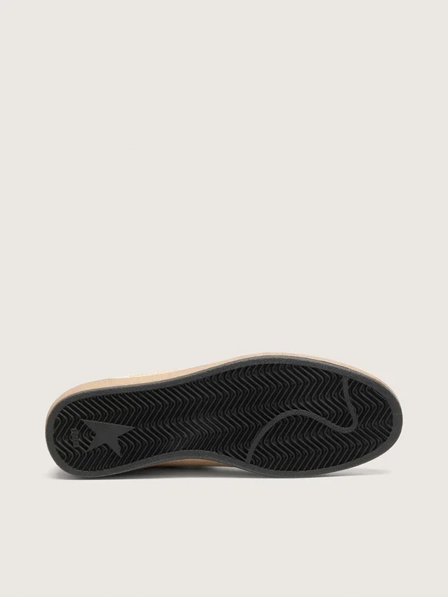 Zapatillas Ball Star LTD para hombre en piel blanca con estrella de piel azul claro