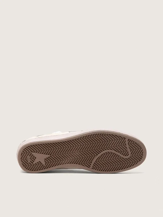 Zapatillas Ball Star LTD para hombre en piel napa con estrella metálica de origen biológico e inserciones