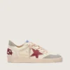 Zapatillas Ball Star LTD para mujer en napa con estrella de piel y lengüeta del talón de ante plateado