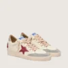 Zapatillas Ball Star LTD para mujer en napa con estrella de piel y lengüeta del talón de ante plateado
