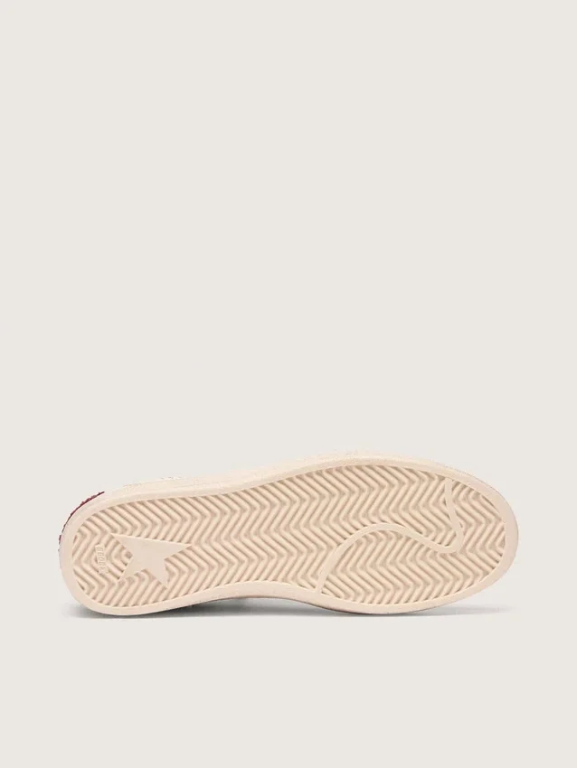 Zapatillas Ball Star LTD para mujer en napa con estrella de piel y lengüeta del talón de ante plateado