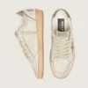 Zapatillas Ball Star LTD para mujer en piel blanca con estrella de piel de potro con estampado animal