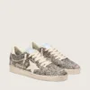 Zapatillas Ball Star LTD para mujer en piel de potro con estampado de leopardo y estrella de piel color crema