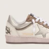 Zapatillas Ball Star LTD para mujer en piel napa con estrella metálica de origen biológico e inserciones
