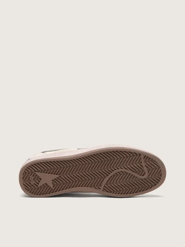 Zapatillas Ball Star LTD para mujer en piel napa con estrella metálica de origen biológico e inserciones