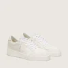 Zapatillas Ball Star para hombre con estrella y lengüeta del talón de piel blanca