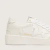 Zapatillas Ball Star para hombre con estrella y lengüeta del talón de piel blanca