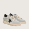 Zapatillas Ball Star para hombre en ante gris con estrella de piel negra