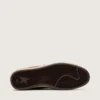 Zapatillas Ball Star para hombre en ante marrón con estrella y lengüeta en el talón de piel marrón