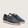 Zapatillas Ball Star para hombre en ante perforado azul oscuro con estrella de ante azul oscuro