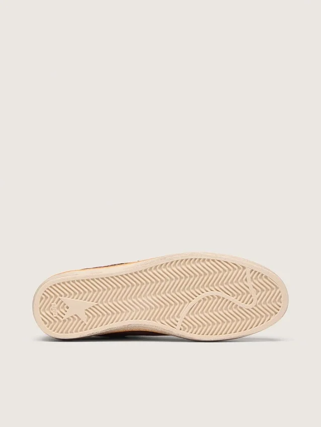 Zapatillas Ball Star para hombre en ante rojo oscuro con estrella y lengüeta del talón en azul claro