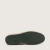 Zapatillas Ball Star para hombre en napa blanca con estrella y lengüeta en el talón de piel verde