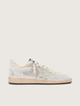 Zapatillas Ball Star para mujer con cristales Swarovski y estrella de ante gris