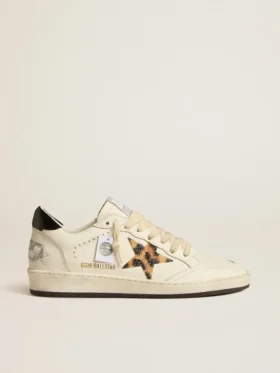 Zapatillas Ball Star para mujer con estrella con estampado de leopardo adornada con cristales Swarovski