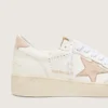 Zapatillas Ball Star para mujer con estrella de nubuck rosa y lengüeta en el talón