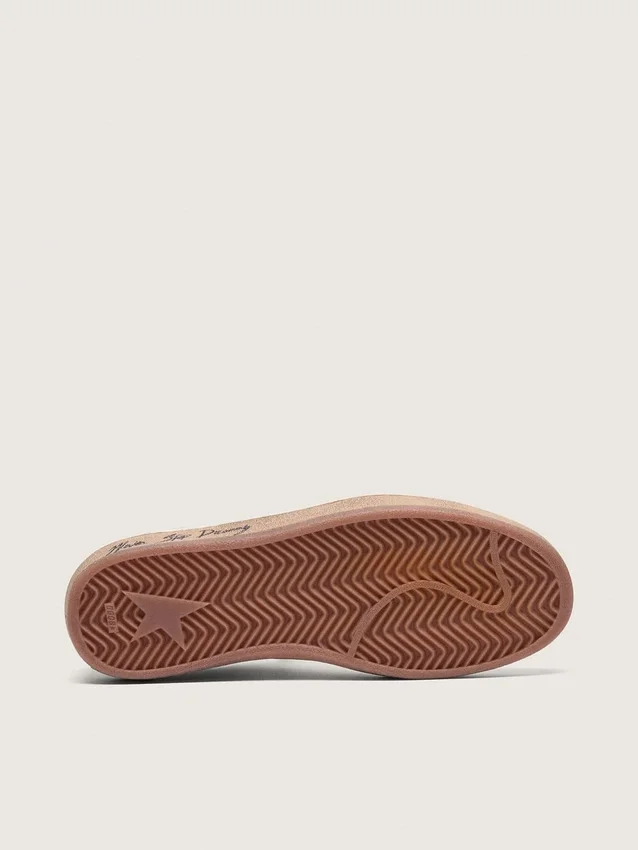 Zapatillas Ball Star para mujer con estrella de piel de potro con estampado de leopardo y lengüeta negra en el talón