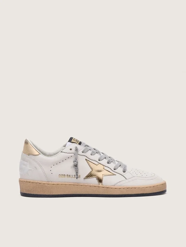 Zapatillas Ball Star para mujer con estrella dorada y lengüeta en el talón