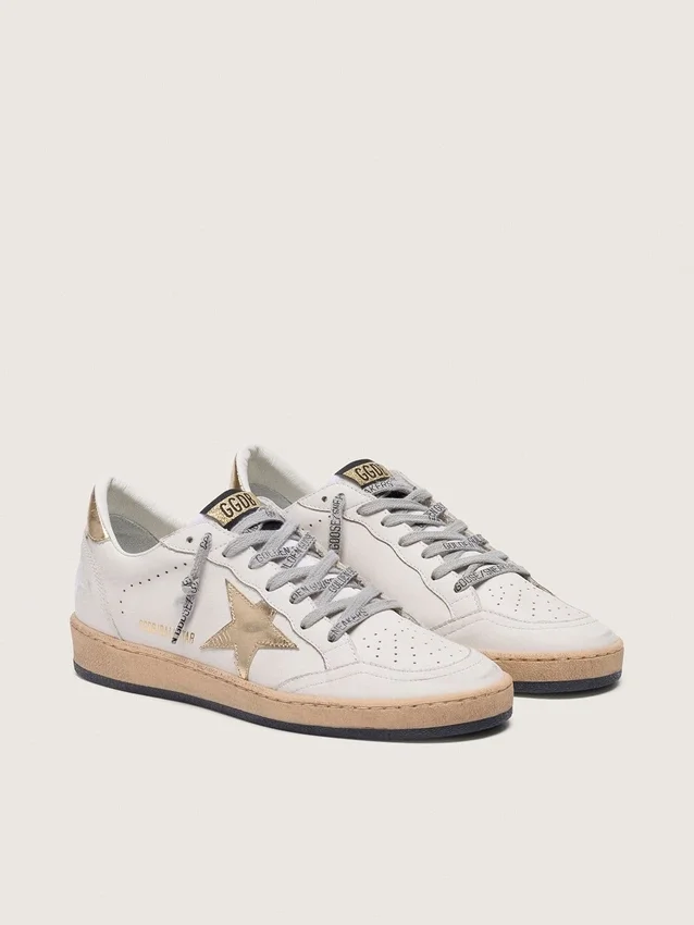 Zapatillas Ball Star para mujer con estrella dorada y lengüeta en el talón