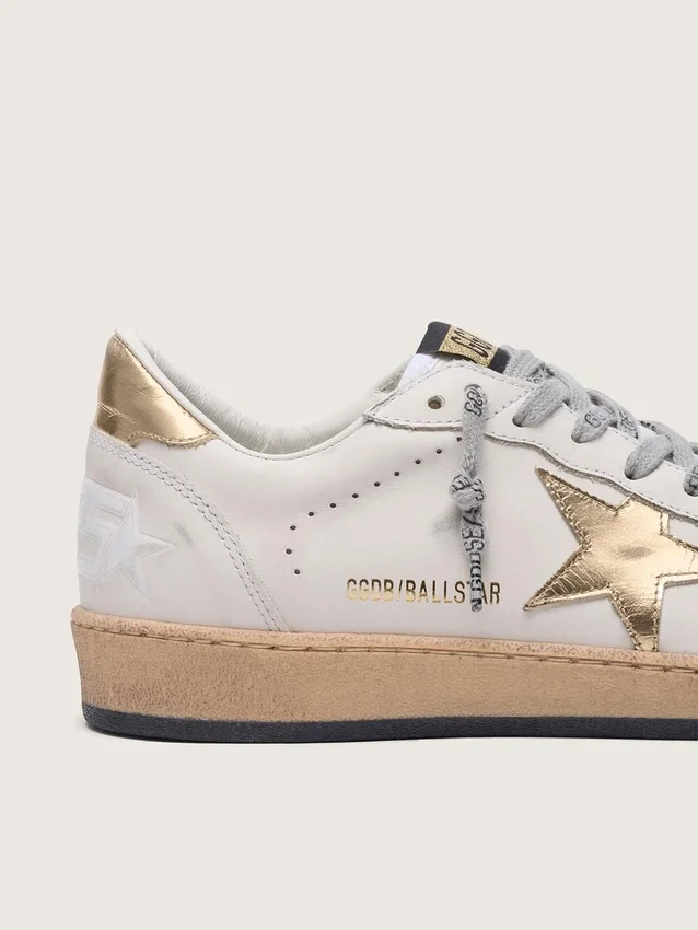 Zapatillas Ball Star para mujer con estrella dorada y lengüeta en el talón