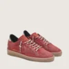 Zapatillas Ball Star para mujer en ante rojo óxido con estrella tono sobre tono