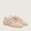 Zapatillas Ball Star para mujer en ante rosa empolvado con estrella dorada metalizada