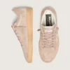 Zapatillas Ball Star para mujer en ante rosa empolvado con estrella dorada metalizada