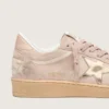 Zapatillas Ball Star para mujer en ante rosa empolvado con estrella dorada metalizada