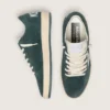 Zapatillas Ball Star para mujer en ante verde con estrella plateada brillante