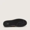 Zapatillas Ball Star para mujer en napa negra con estrella negra brillante y lengüeta de ante en el talón