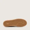Zapatillas Ball Star para hombre en piel blanca con estrella y lengüeta del talón en piel color óxido