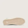 Zapatillas Ball Star para mujer en piel color crema con estrella y abalorios tono sobre tono