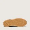 Zapatillas Ball Star para mujer en piel de potro con estampado de leopardo, estrella de piel platino y lengüeta del talón de piel blanca