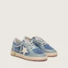 Zapatillas «Ball Star» para niño en azul claro y ante azul vaquero con estrella de cuero blanco