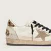 Zapatillas Ball Star Wishes para mujer con estrella de ante y lengüeta en el talón de piel de potro con estampado de leopardo