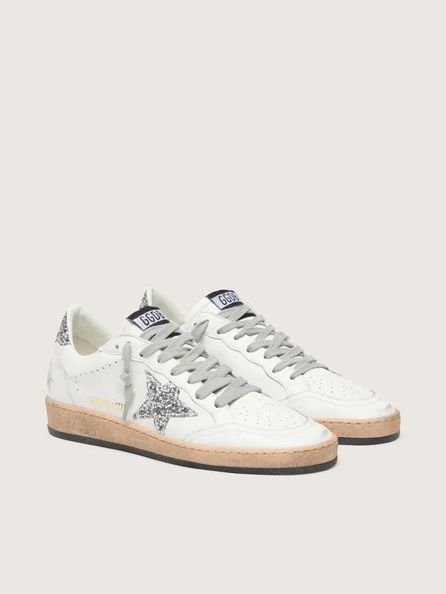 Zapatillas Ball Star Wishes para mujer en piel napa con estrella brillante y lengüeta en el talón