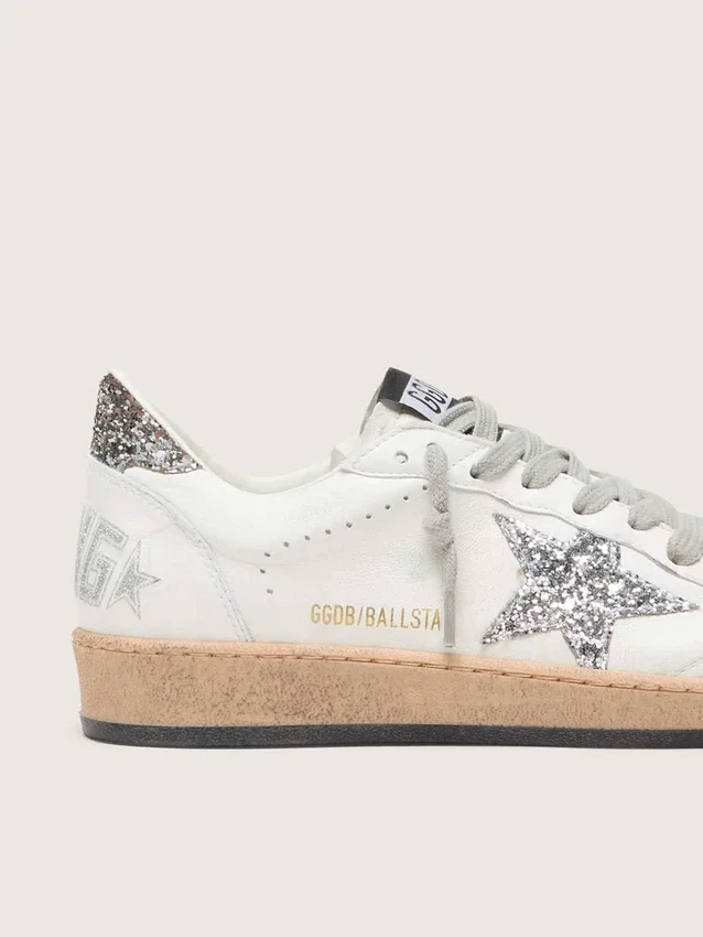 Zapatillas Ball Star Wishes para mujer en piel napa con estrella brillante y lengüeta en el talón