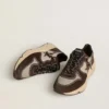 Zapatillas de hombre con Running Sole de nailon y ante, con estrella estampada y lengüeta de talón de piel