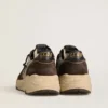 Zapatillas de hombre con Running Sole de nailon y ante, con estrella estampada y lengüeta de talón de piel