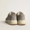 Zapatillas de mujer con Running Sole en ante gris, con estrella de ante gris y lengüeta en el talón