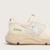 Zapatillas de mujer con Running Sole en malla y napa blanca