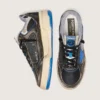 Zapatillas Forty2 para hombre en gomaespuma negra y piel, con estrella de TPU y lengüeta trasera de piel negra