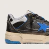 Zapatillas Forty2 para mujer en gomaespuma negra y piel, con estrella de TPU y lengüeta del talón de piel negra