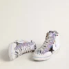 Zapatillas Francy Penstar LAB para mujer con estrella de piel negra y tachuelas multicolores
