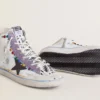 Zapatillas Francy Penstar LAB para mujer con estrella de piel negra y tachuelas multicolores